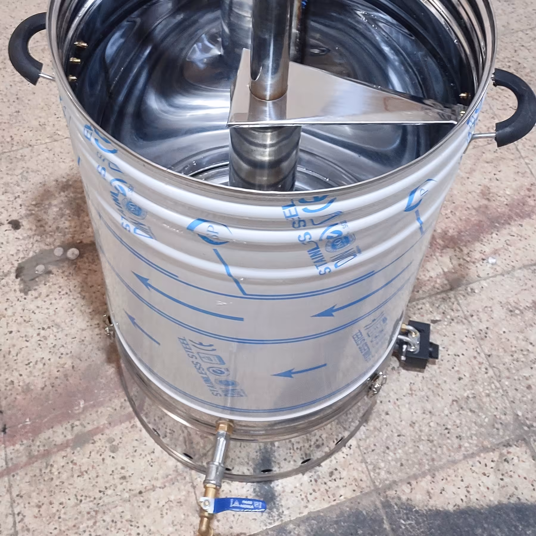 سماور گازی صنعتی 150 لیتری استیل