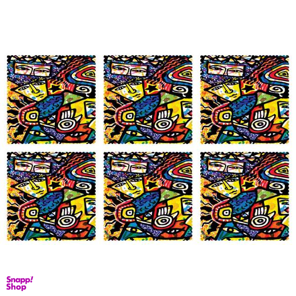 زیر لیوانی کد C1-42004 بسته 6 عددی