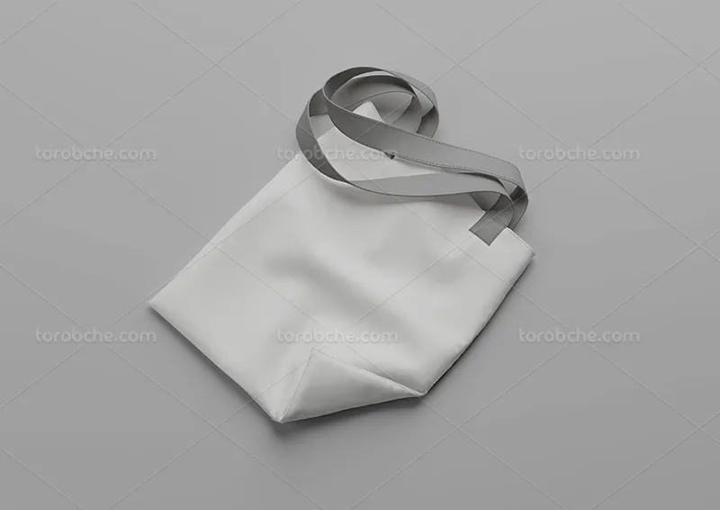 موکاپ PSD ساک دستی پارچه ای | گرافیک با طعم تربچه