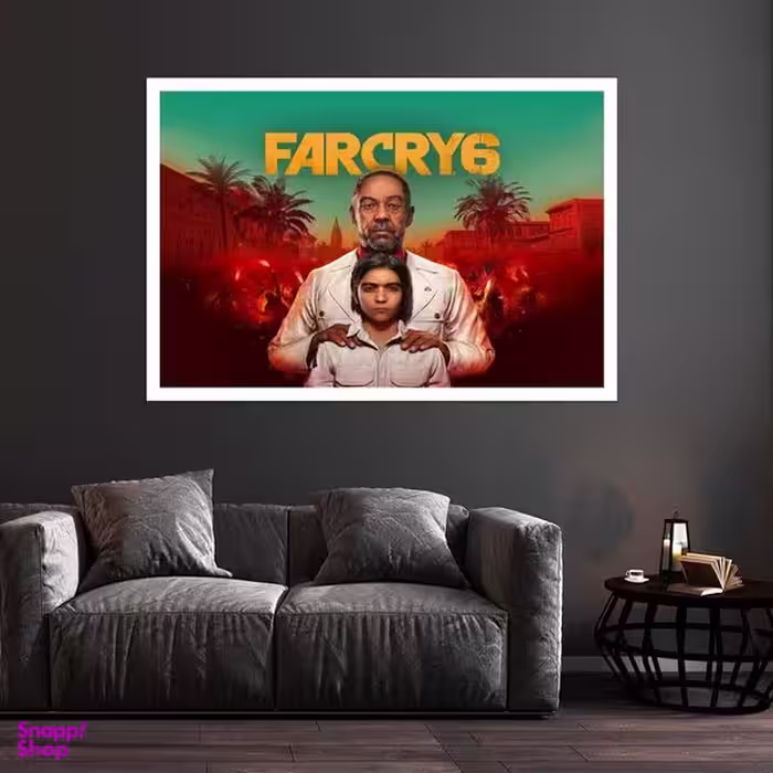 تابلو بکلیت طرح بازی Far Cry 6 مدل قاب شاسی W-s8780