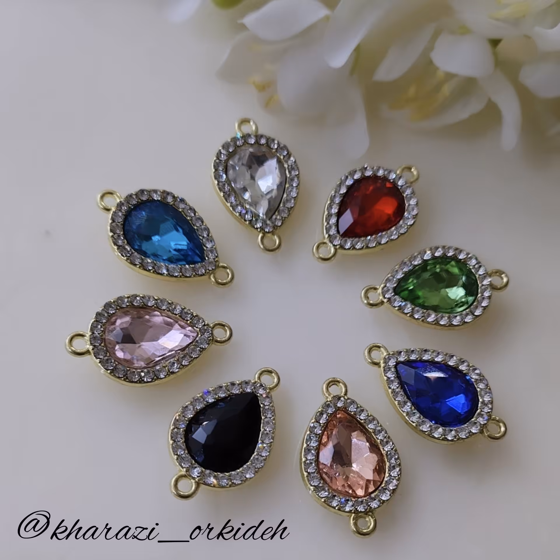 پلاک دستبندی دورنگین(فروش بصورت دونه ای)