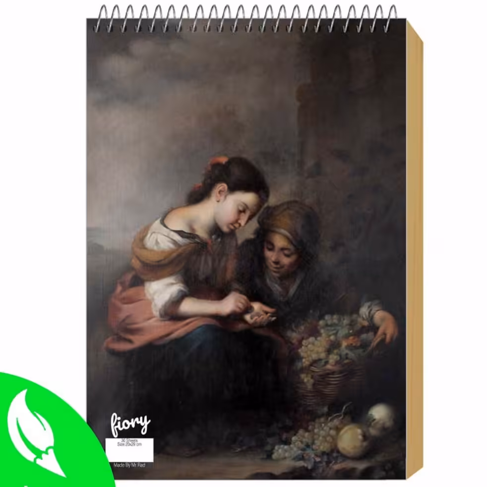 دفتر طراحی 30برگ طرح هنری