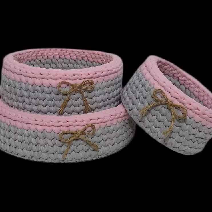 سبد تریکو مدل یاس سه عددی