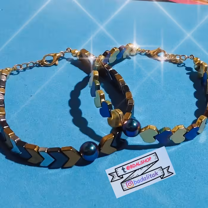 ست دستبند حدید اکسسوری دستبند دوستی