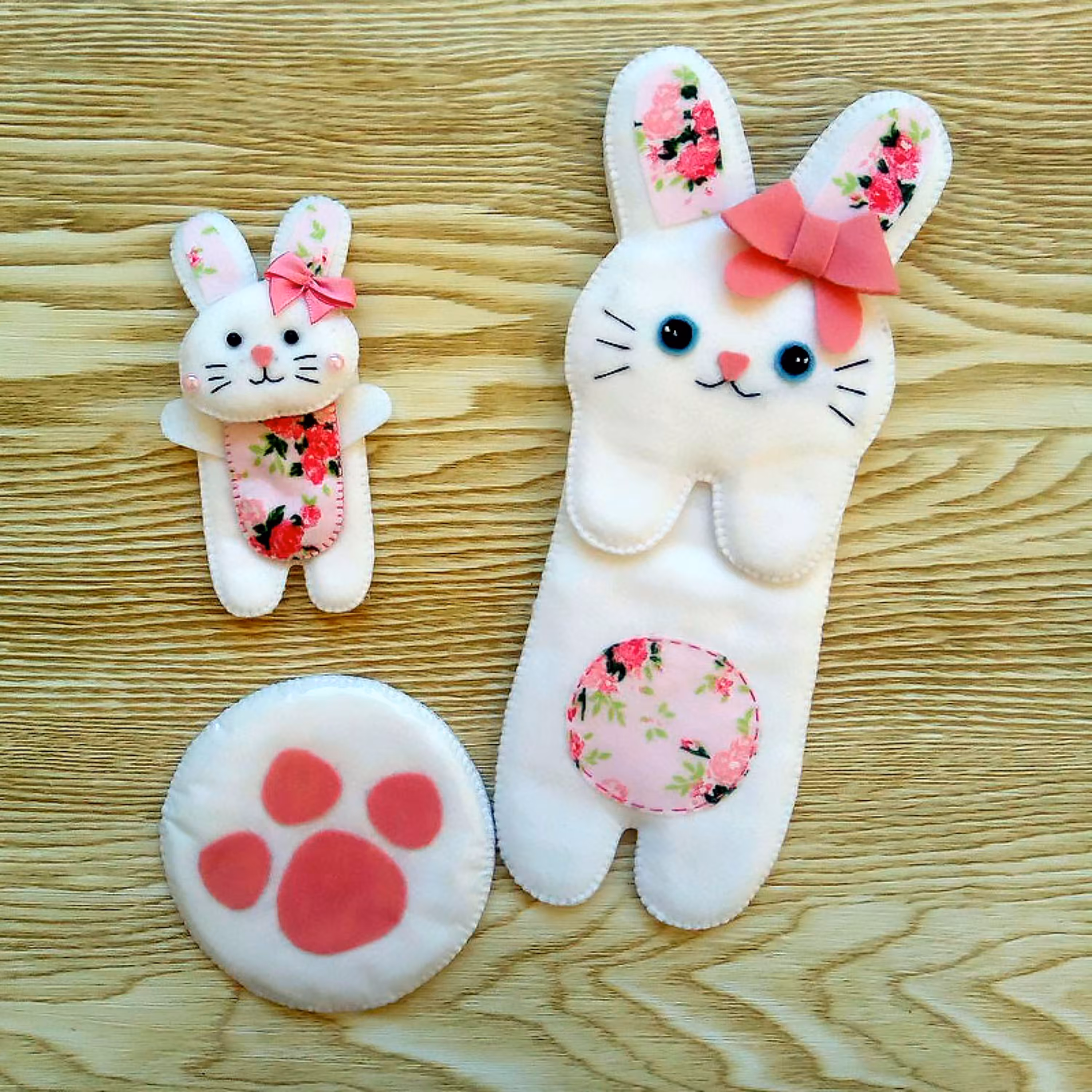 ست خرگوش جامدادی (جاعینکی) جاهندزفری و زیرلیوانی 