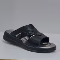 دمپایی مدل به گل طبی درجه یک رنگ مشکی سایزبندی 37 تا 41