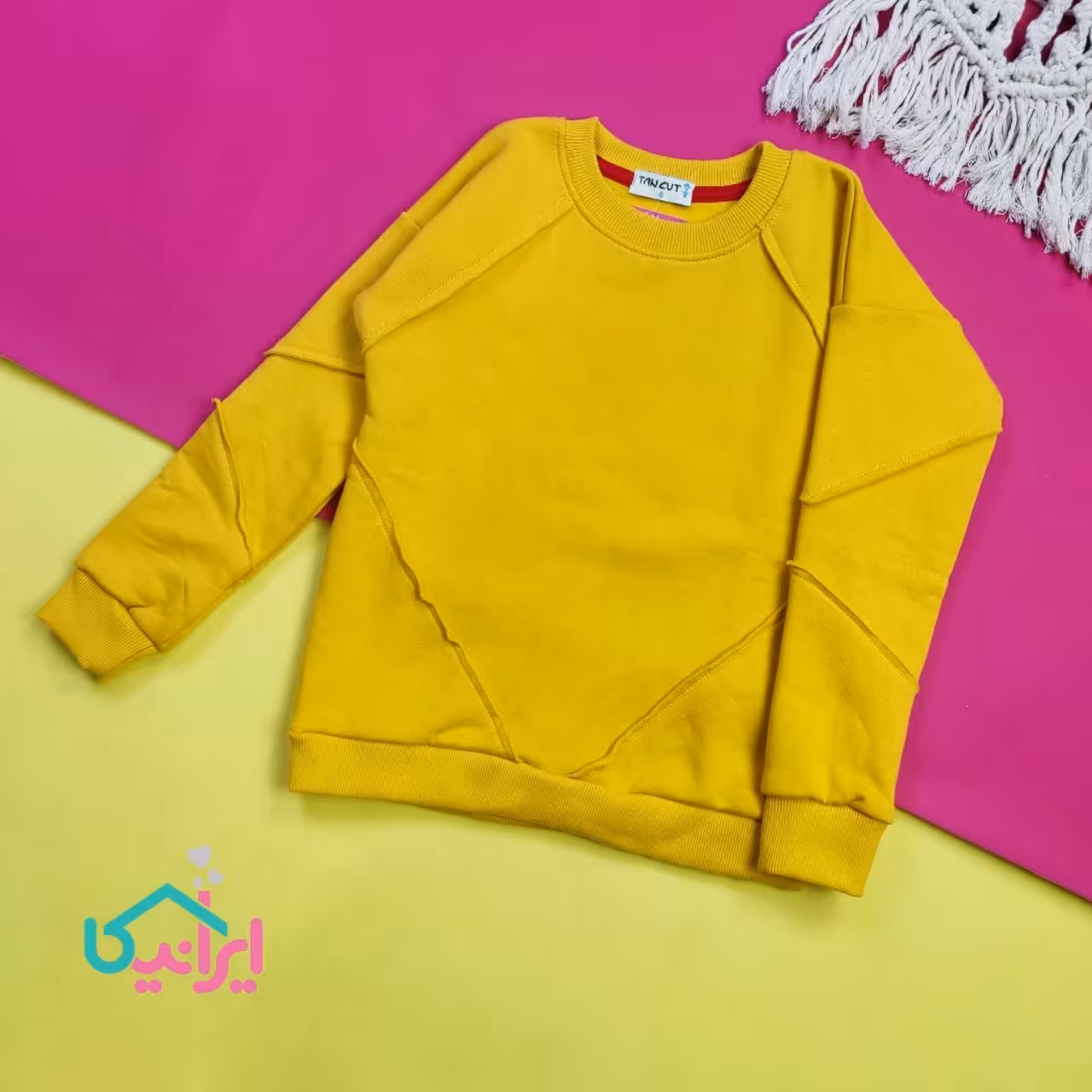  بلوز تو کرکی تیکه دوزی
 دخترانه پسرانه در چهار رنگ متفاوت