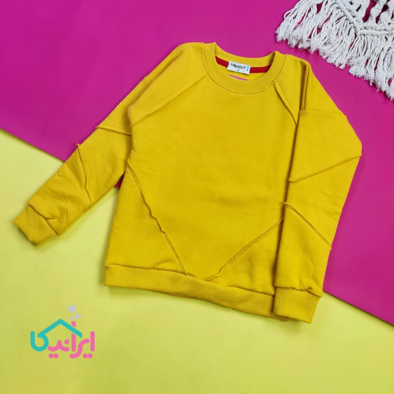 بلوز تو کرکی تیکه دوزی
 دخترانه پسرانه در چهار رنگ متفاوت