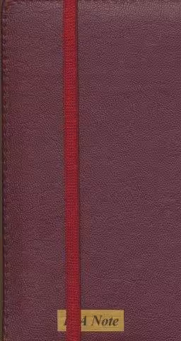 دفتر یادداشت خط دار اروپایی (11*19،کد 00257)،(10رنگ،کشدار،چرم)