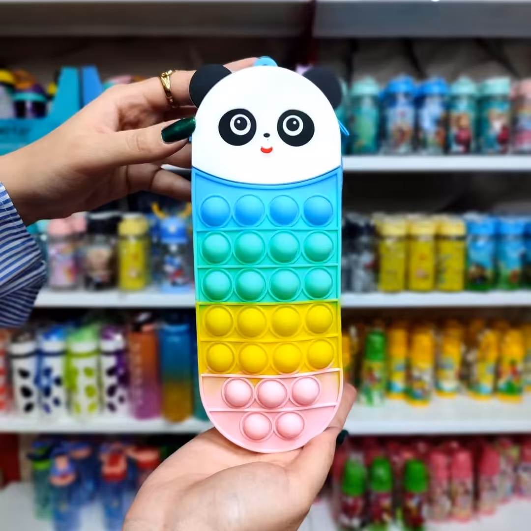 جامدادی پاپیت بندار فانتزی مدل جور پشت رو پاپیت دار  طرح حیوانات 