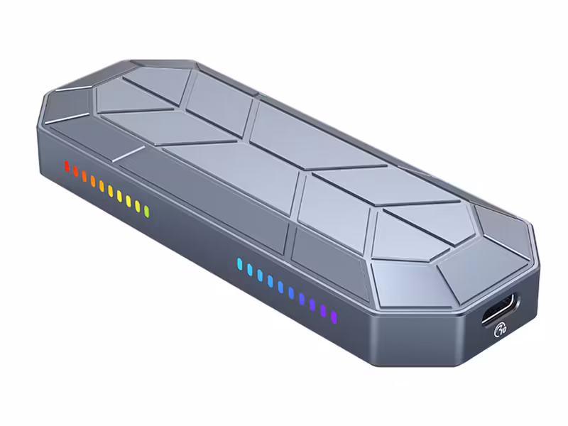 باکس هارد RGB M.2 NVMe SSD اوریکو ORICO-M2VG01-C3 RGB M.2 NVMe SSD Enclosure
