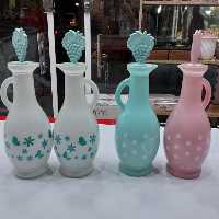 آبلیمو ریز شیشه ای طرح دار  رنگی حجم 250 میل 