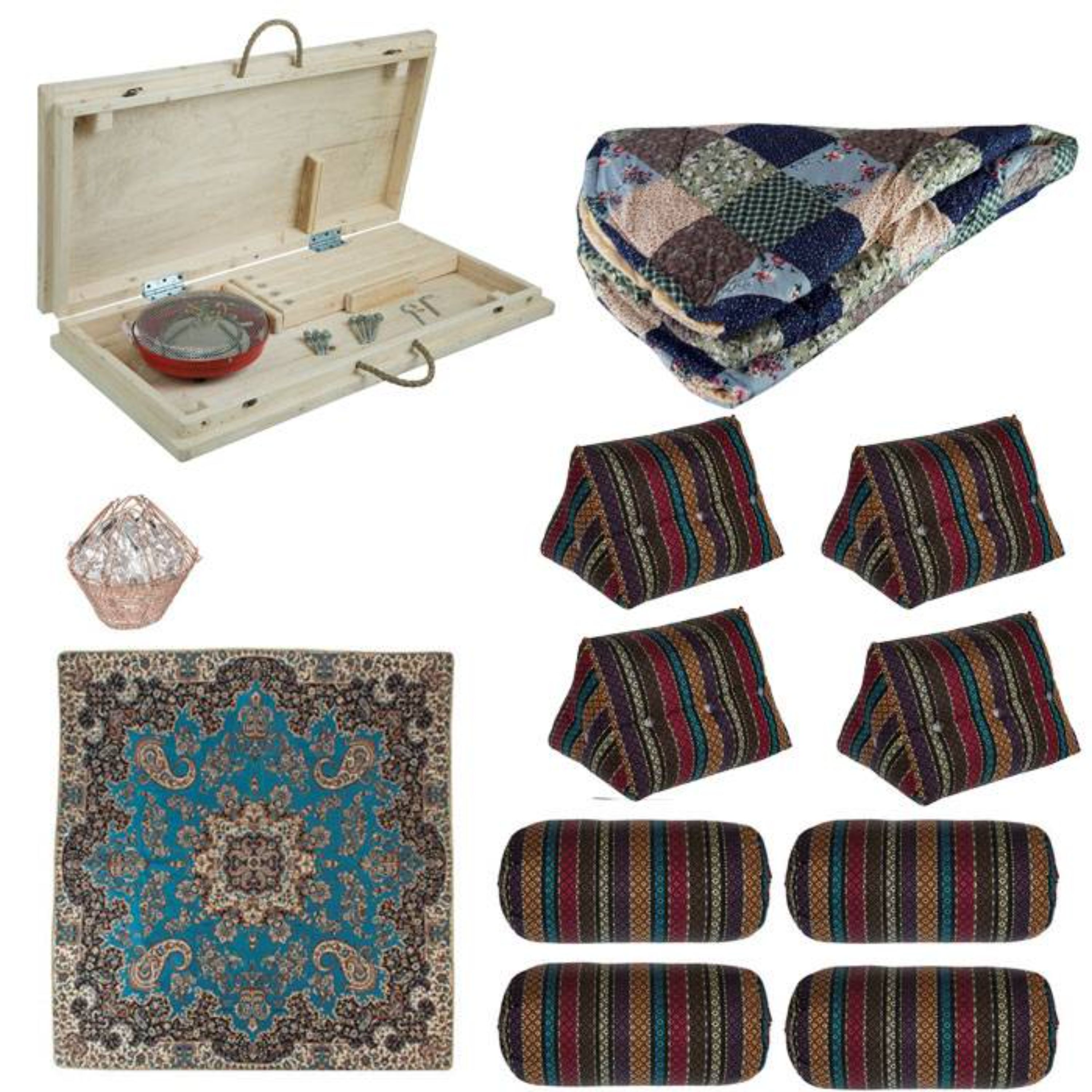 کرسی تاشو پارسین مدل chili-KT90-L3 مجموعه 13 عددی