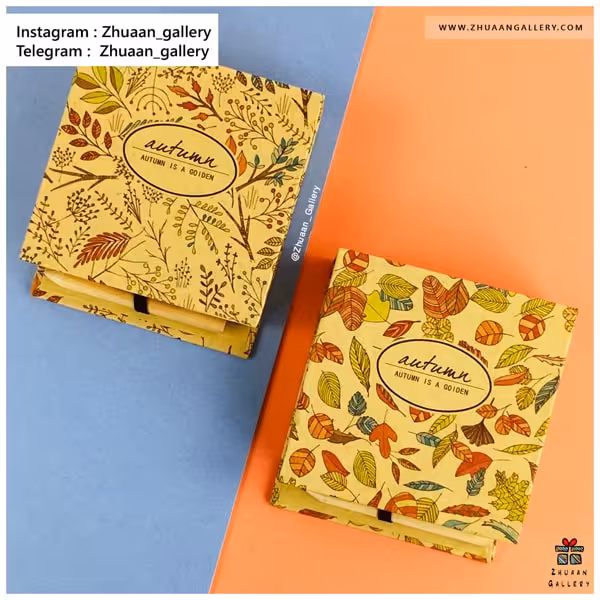 یادداشت رومیزی Autumn Golden طرح پاییزی