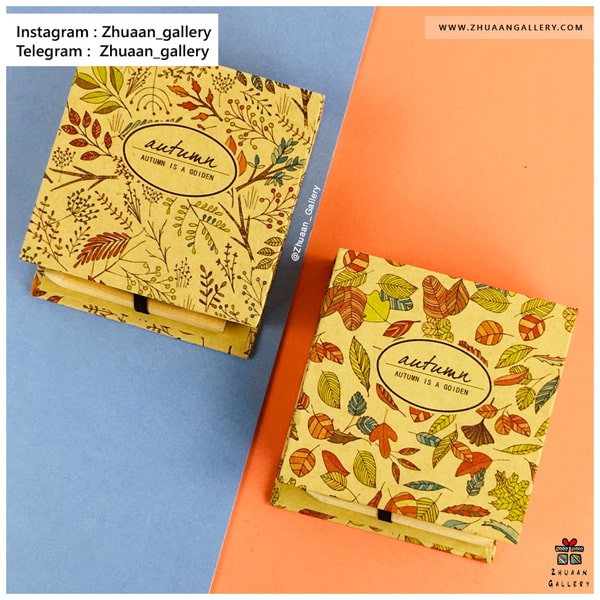 یادداشت رومیزی Autumn Golden طرح پاییزی