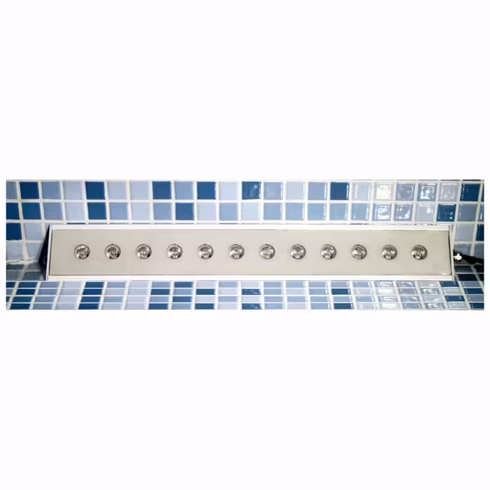 استخری روکار کنج تک رنگ 12 وات بدنه آلومینیوم 35 سانت ip 68