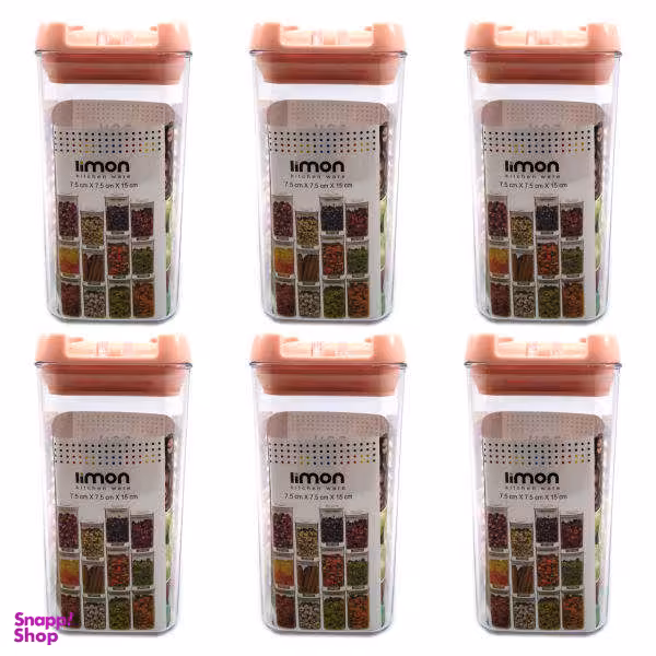 ست جای ادویه 6 پارچه لیمون مدل MD1033