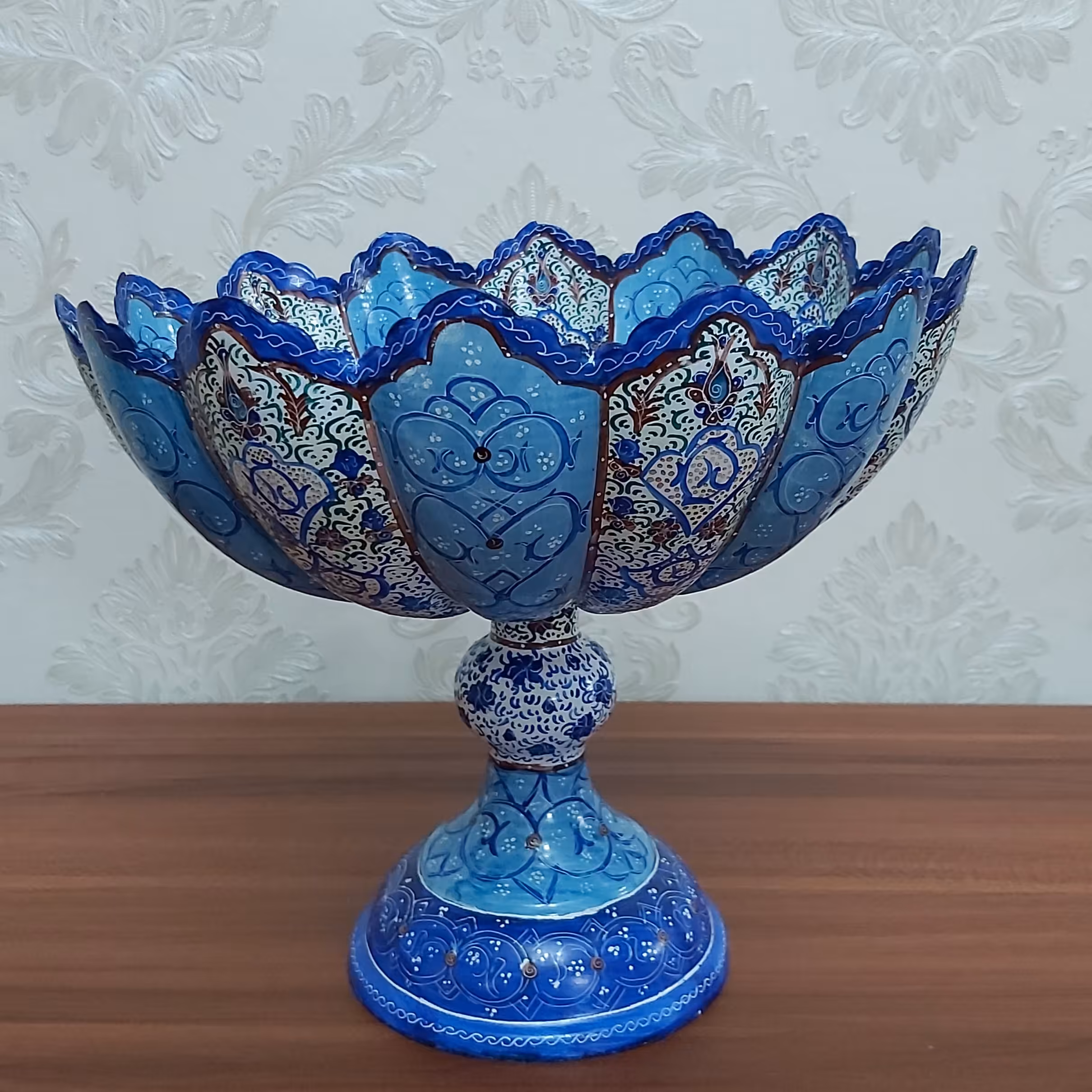 میوه خوری یا آجیل خوری میناکاری ارتفاع 20 سانت