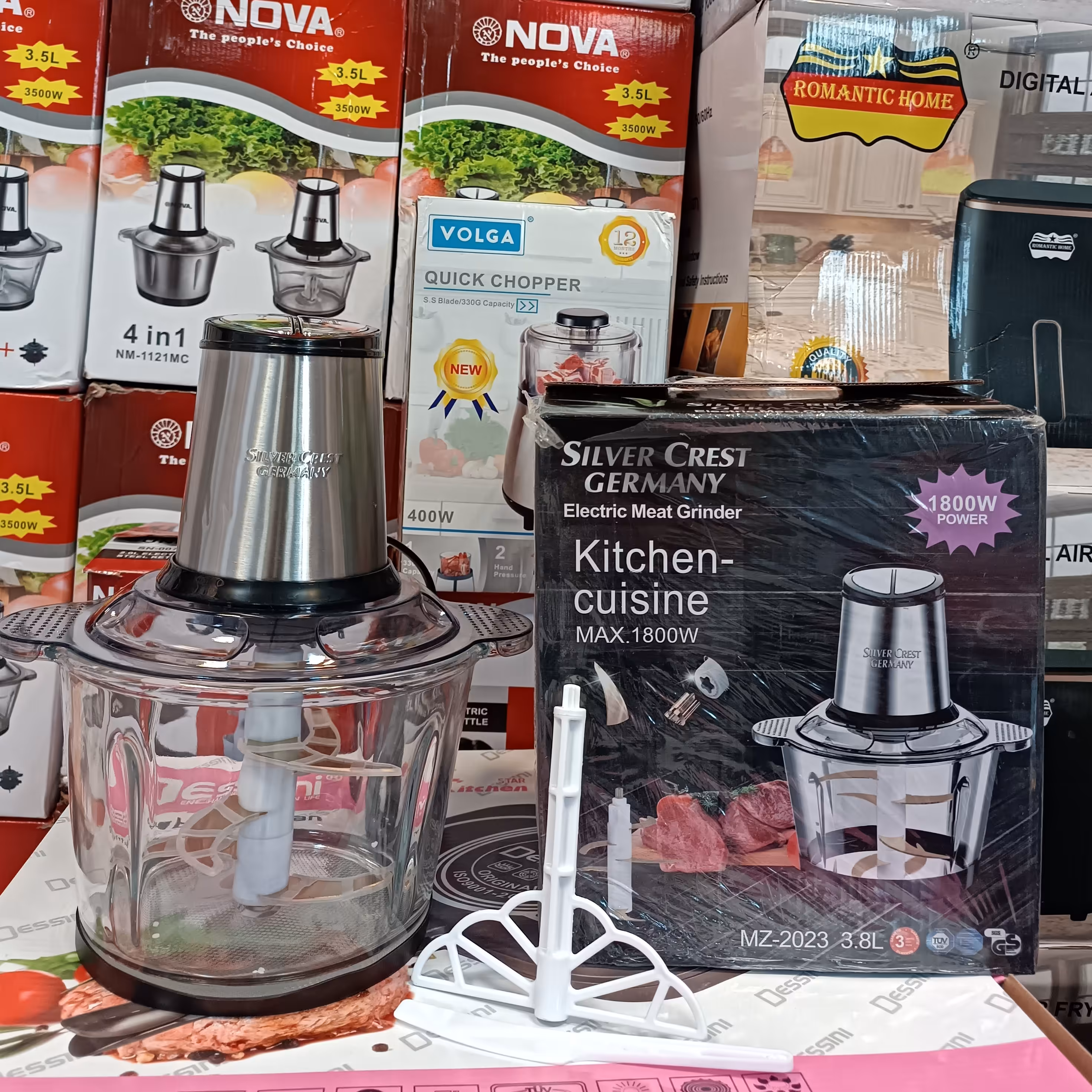 خردکن غذاساز سیلور کرست 3.8 لیتر مدل MZ2023 تیغه طلایی