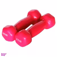 دمبل ایروبیک روکش دار 0.5 کیلوگرمی بسته دو عددی