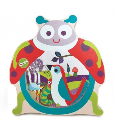 پازل چوبی 4 تکه اوپس طرح کفشدوزک Oops Easy-Puzzle Ladybug