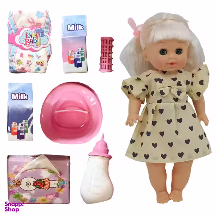 عروسک مدل LOVELY BABY NO.9099 کد 10022مجموعه 8 عددی