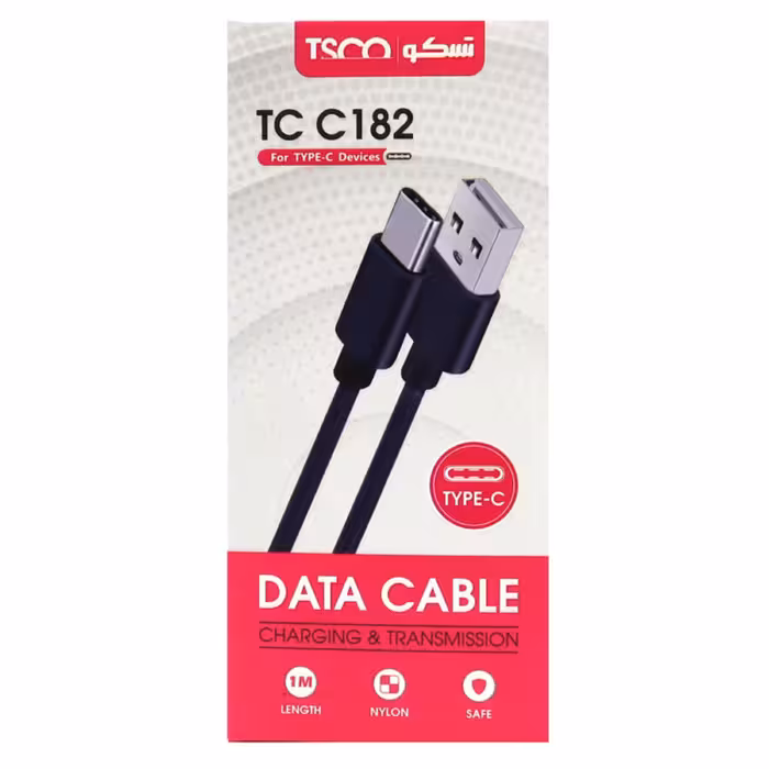 کابل شارژ تایپ سی تسکو مدل TCC182