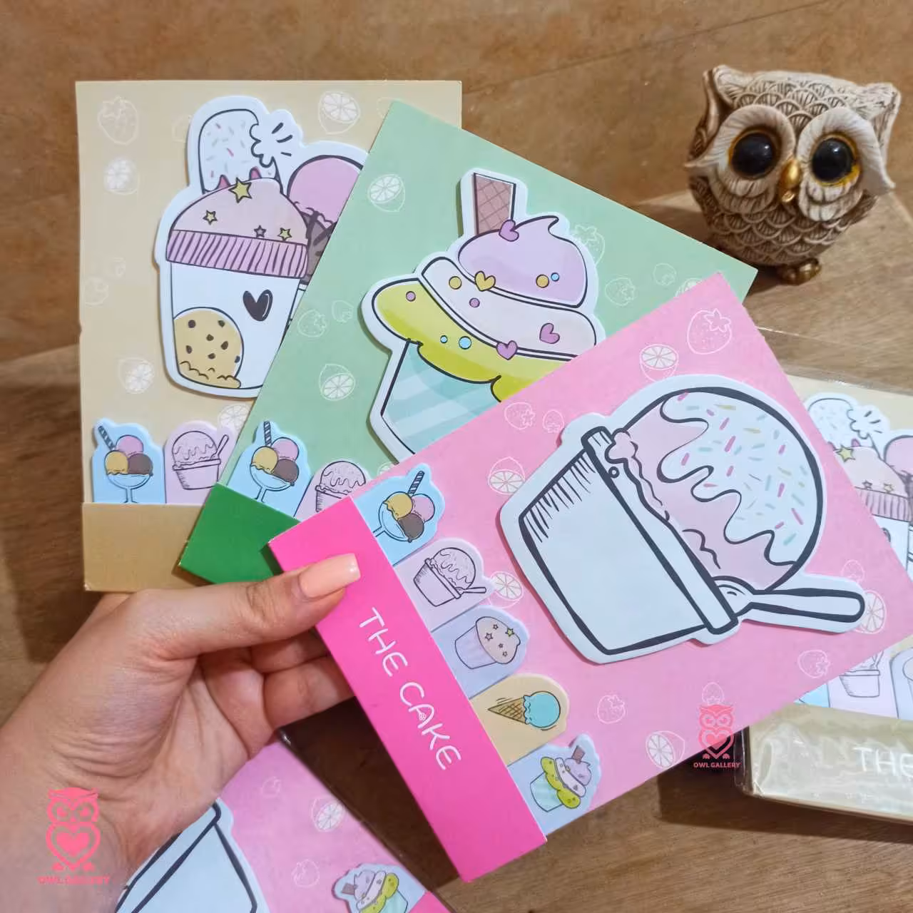 استیک نوت طرح بستنی