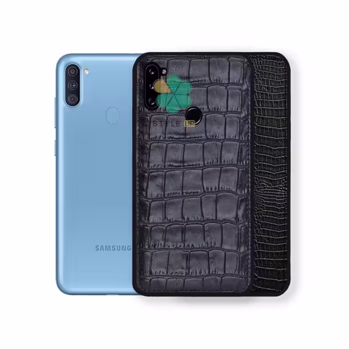 قاب چرمی گوشی سامسونگ Samsung Galaxy A11 طرح Crocodile Skin