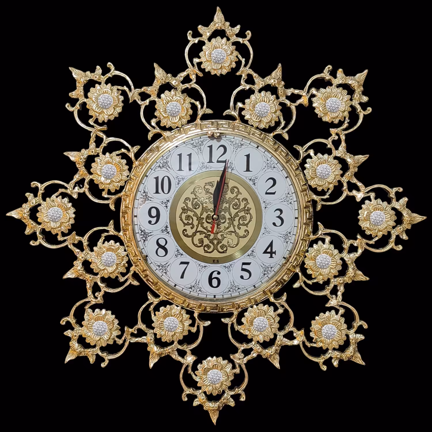 ساعت برنجی مدل ماه 3