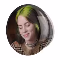 آینه جیبی خندالو طرح بیلی آیلیش Billie Eilish مدل تاشو کد 2777