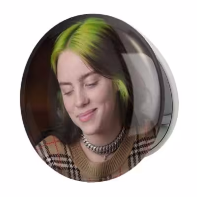 آینه جیبی خندالو طرح بیلی آیلیش Billie Eilish مدل تاشو کد 2777