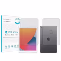 گلس صفحه نمایش و پشت تبلت اپل iPad 10.2 (2020) مدل نانو هیدروژل شفاف برند راک اسپیس کد LL