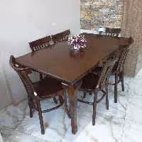 میز ناهارخوری 4 نفره لهستانی گرد 