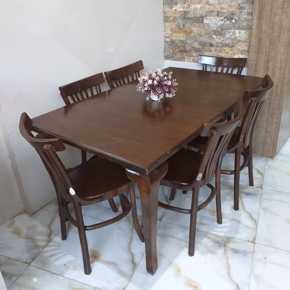 میز ناهارخوری 4 نفره لهستانی گرد 