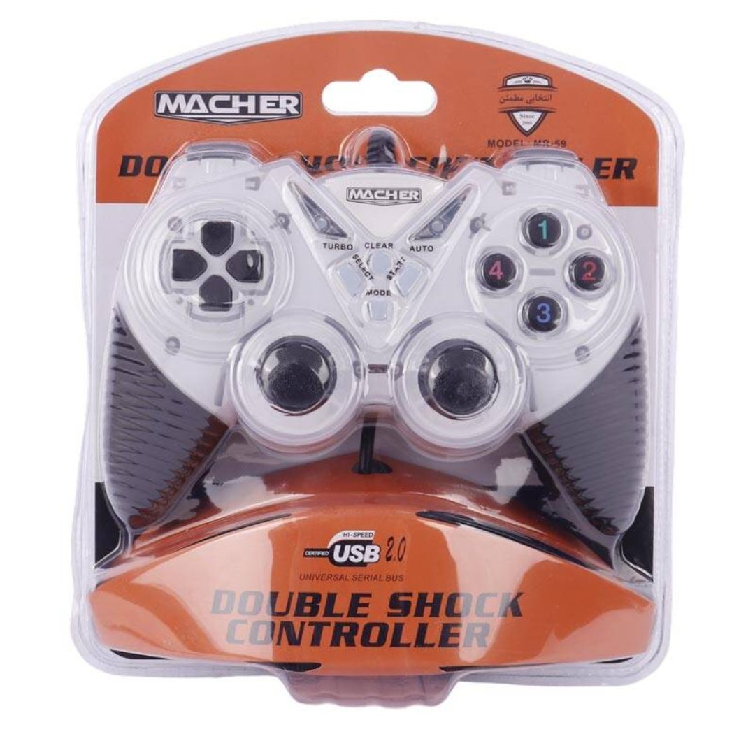 دسته بازی تکی حرفه ای شوک دار سیمی Macher MR-59

