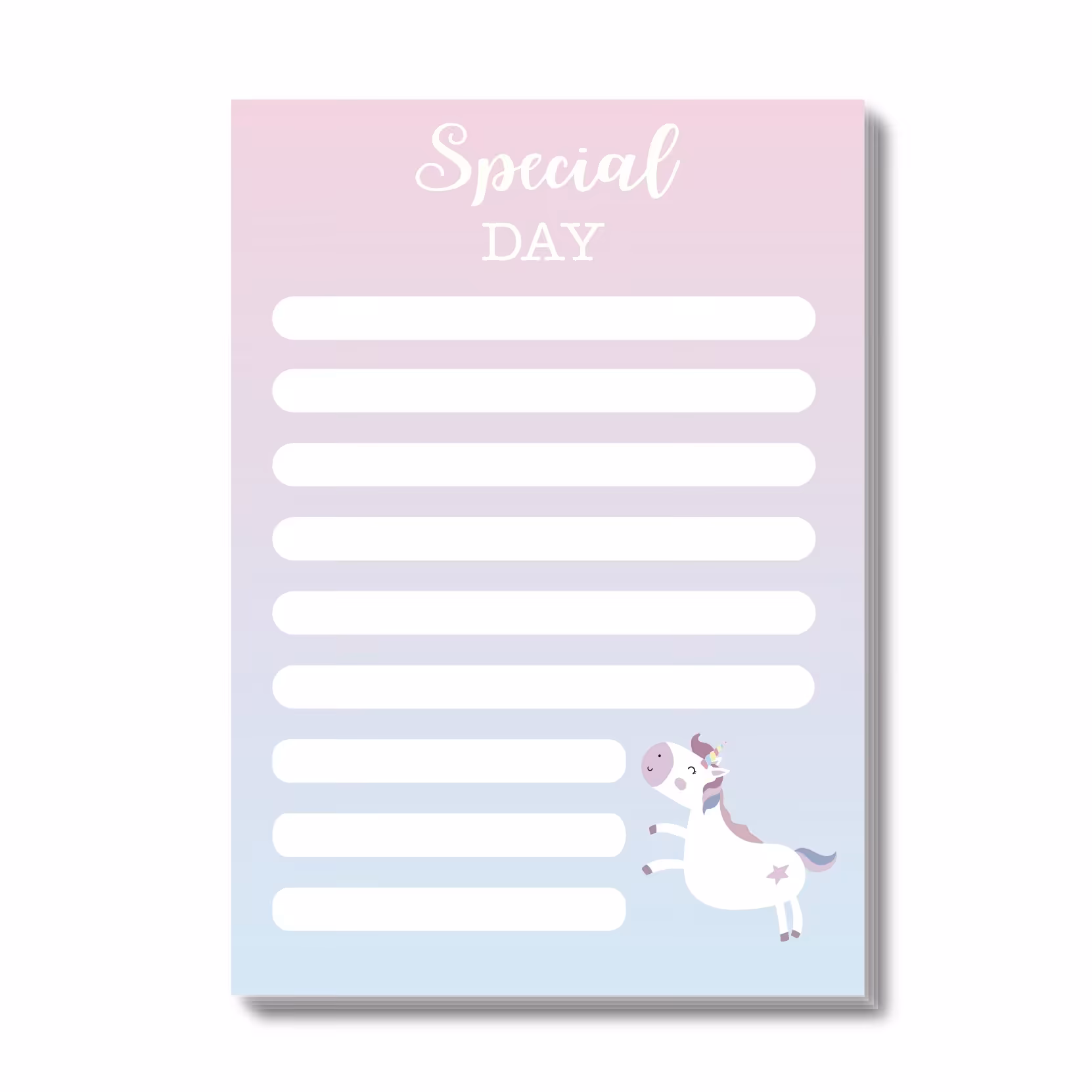 نوت پد برند ویکدی طرح اسب تک شاخ پونی کد2 سایز  A6