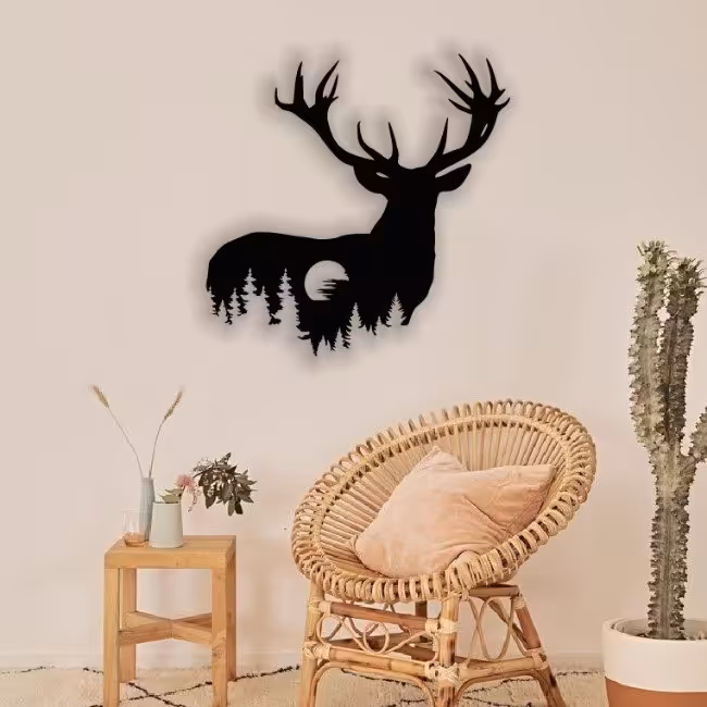 استیکر و پوستر طرح گوزن شمالی کد 256 سایز 60 در 60 به قیمت 270 هزار تومان