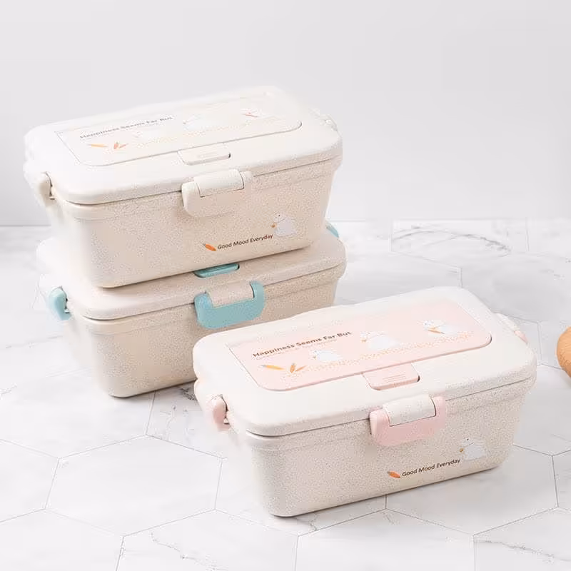 ظرف غذای کودک بامبو چهار تکه مستطیلی 1038