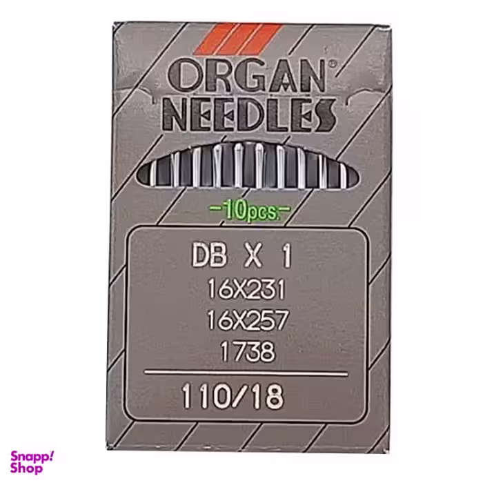 سوزن چرخ خیاطی ارگان مدل DBx1 110/18 کد 1018 بسته‌ 10عددی