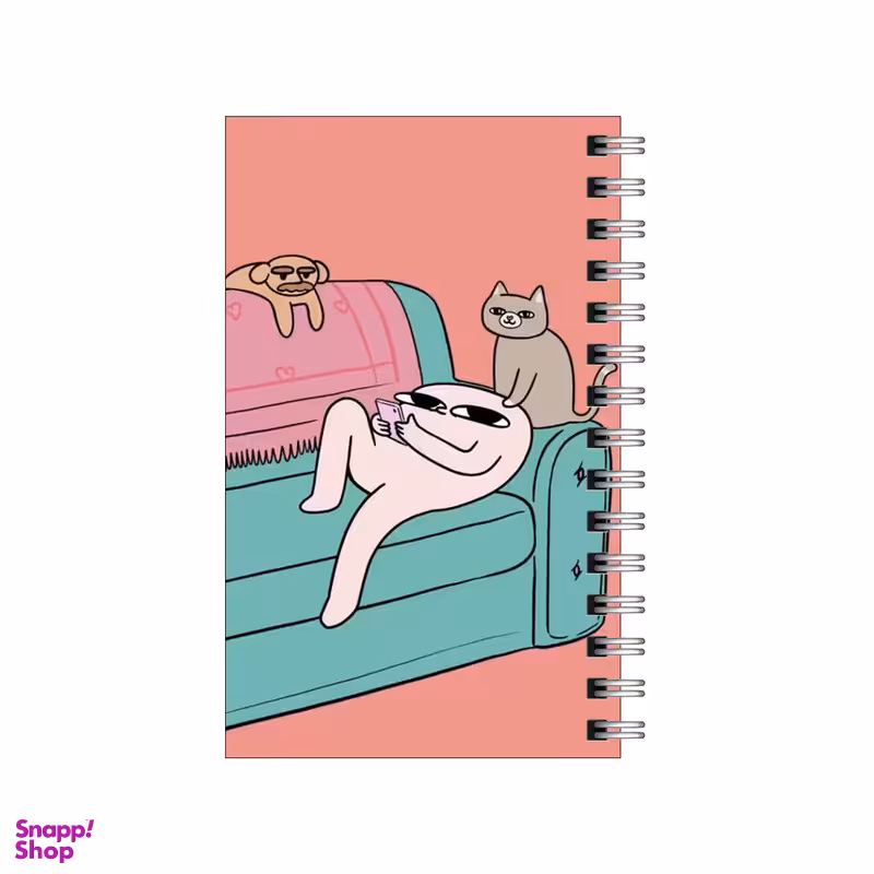 دفتر یادداشت 60 برگ To Do List طرح یه روز معمولی در اتاق نشیمن کد 5899692