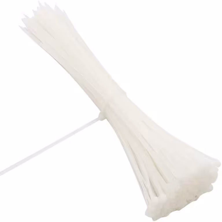 بست کمربندی سفید 15 سانت بسته ای (100 عدد)