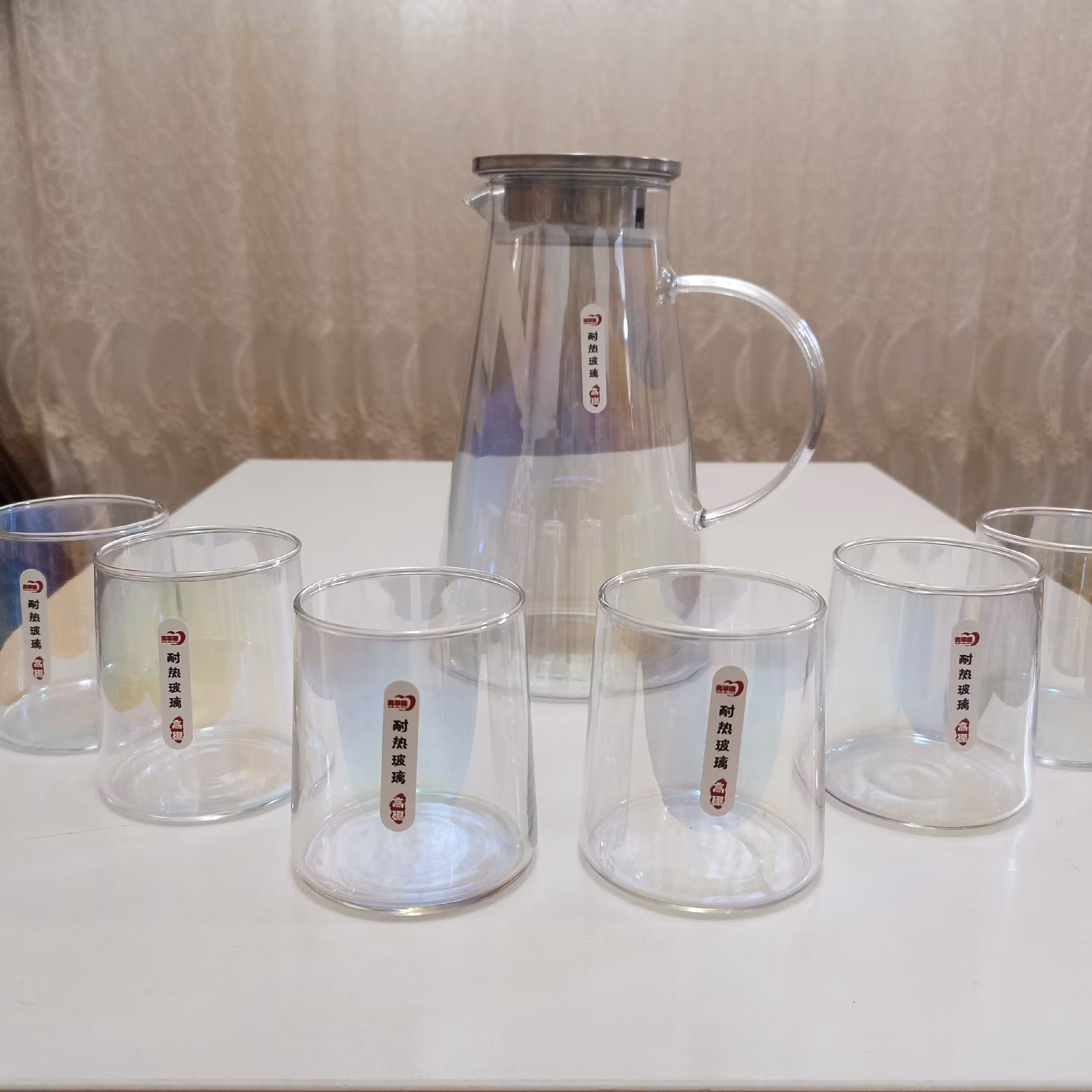 پارچ و لیوان هفت رنگ خارجی