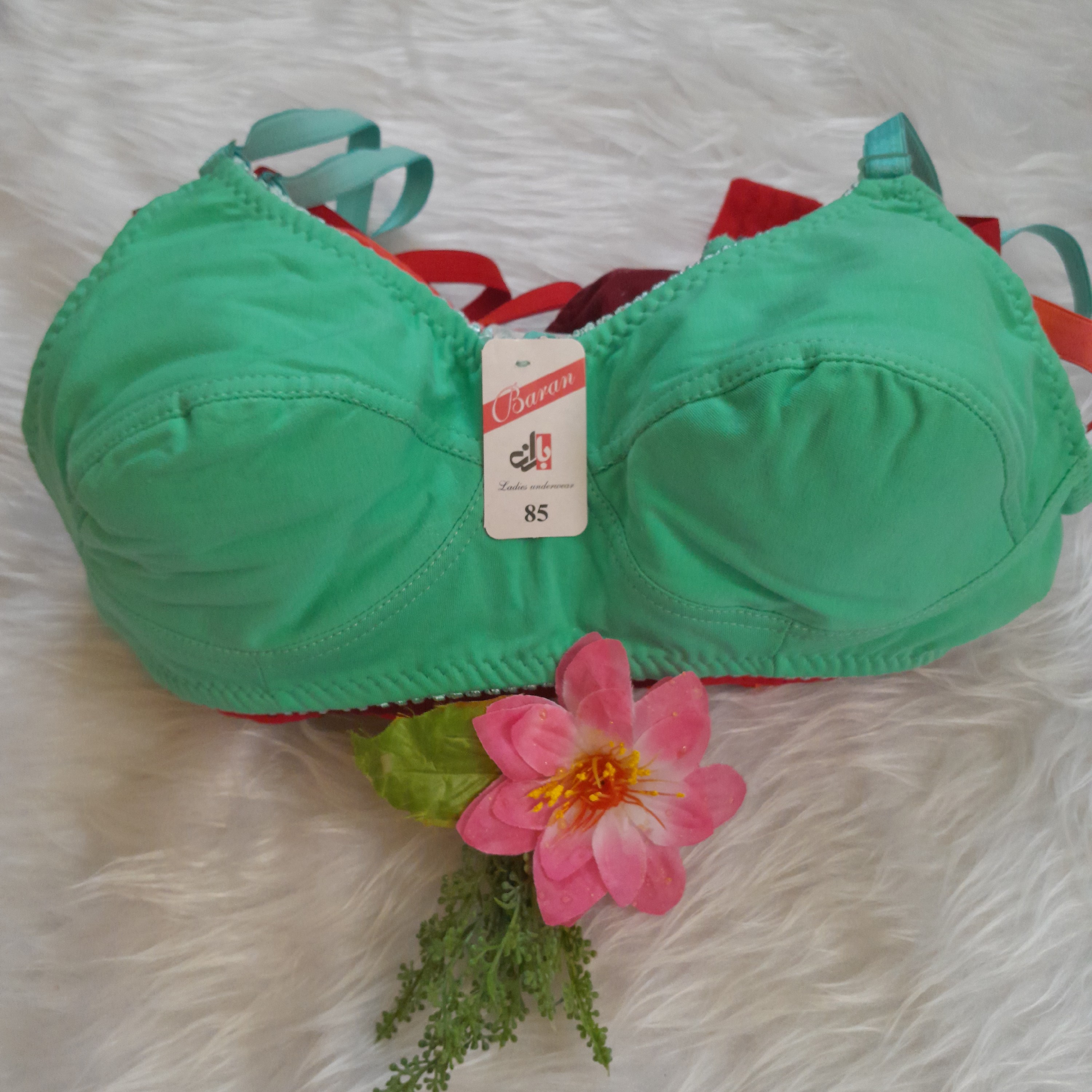 سوتین نخ پنبه راحتی زنانه در 4 رنگ مختلف