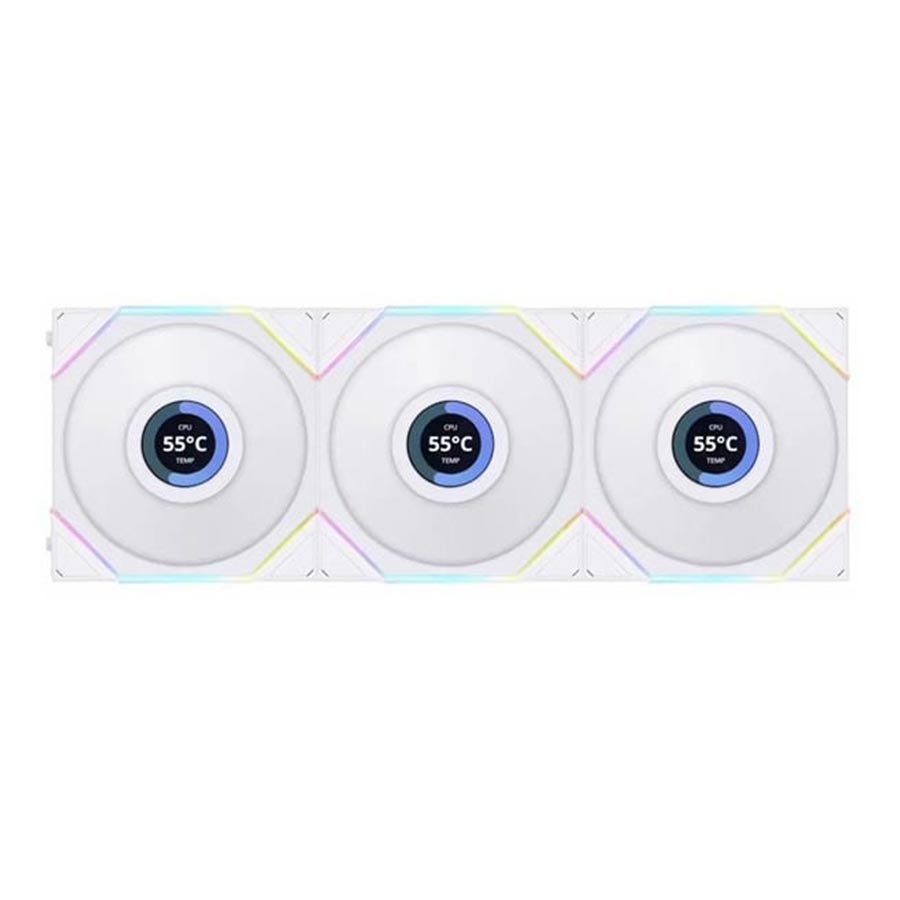 قیمت و خرید فن خنک کننده کیس لیان لی مدل UNI FAN TL LCD 120 Reverse 3-in-1 White | یاس ارتباط