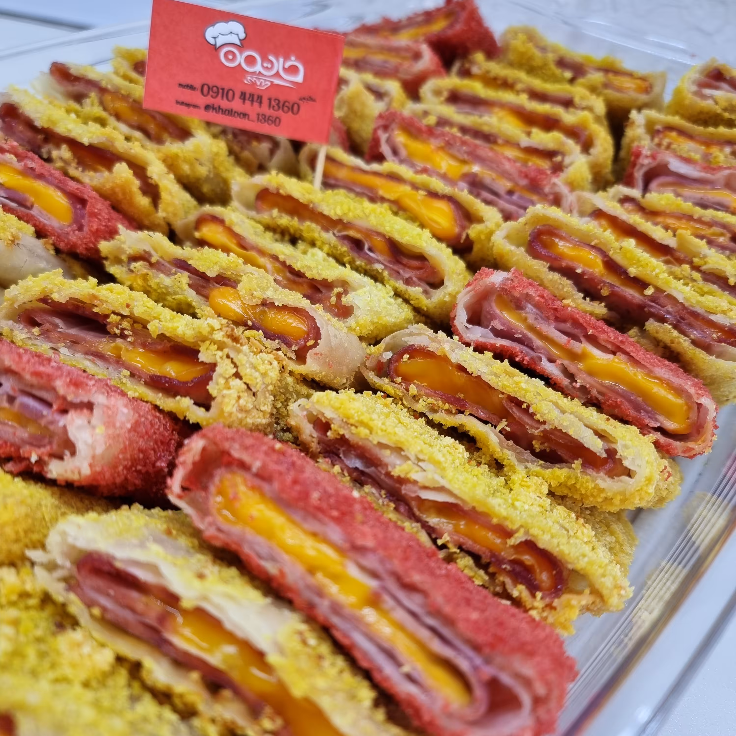 10 عدد رول سوخاری ژامبون و پنیر 