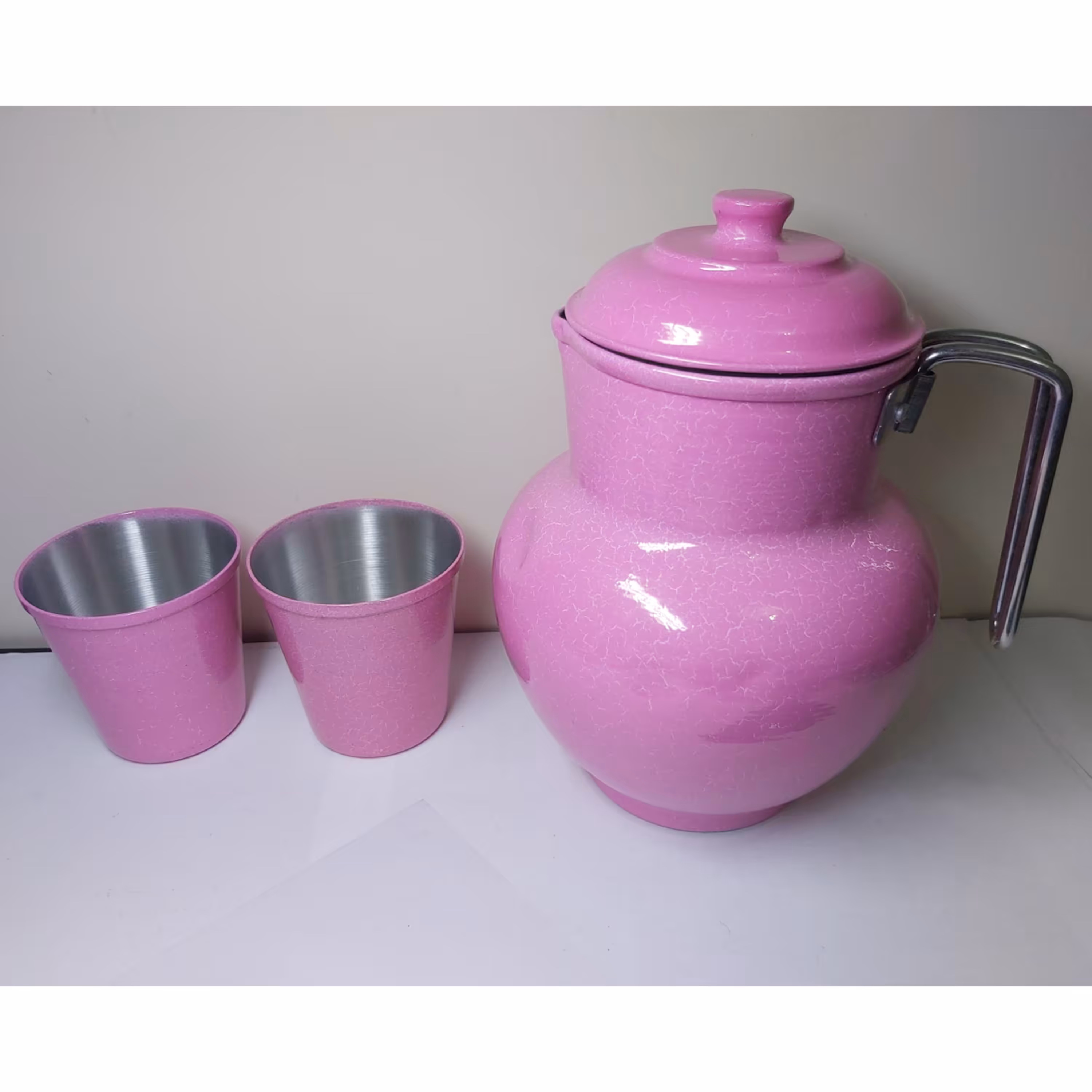 ست پارچ و لیوان روحی مدل R3 صورتی سه پارچه