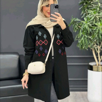 مانتو لنین گلدوزی شیوا