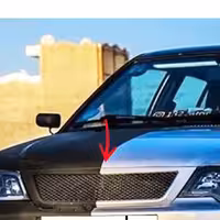 جلو پنجره طرح تور لاکی مناسب پراید 132 کد 0219 - مشکی