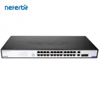 سوئیچ 28 پورت گیگابیت POE 250W نتربیت Neterbit مدل NGS-F1028P-A